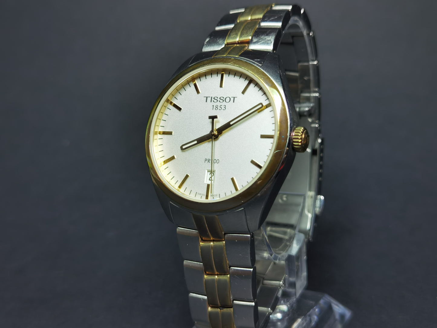 Tissot PR100 Arany-Acél Férfi Karóra Használt